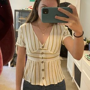 One Clothing - Flowy stripped t-shirt